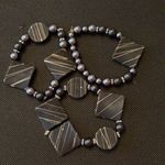 NWT Angelas Designs one of a kind Black and silver handmade bracelets Black Photo 1