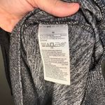 Gap Grey Black Burnout Cowlneck Sweater Long Sleeve Tunic Ribbed Sleeves Medium Photo 2