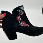 Rebecca Minkoff  black Women's Suede Lulu Embroidery boot Booties western size 9 Photo 6