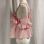 ZARA Trafaluc Collection Embroidered Crop Style Ruffled Top Photo 3