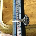 Natural Blue Sapphire Sterling Silver Cocktail Ring Photo 6