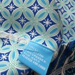 J. McLaughlin  blue geometric paisley pencil skirt Catalina cloth reversible S Photo 3