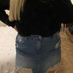 Wild Fable Distressed Jean Skirt Photo 0