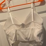 Buckle White Lace Crop Top Photo 4