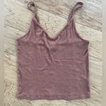 American Eagle 2  Women’s Cropped Tank Tops Size Small / White and Rust Photo 2