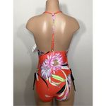 Trina Turk  red floral V-neck swimsuit. Size 2. Retails $169 Photo 6