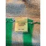 Y2K Hawthorne Gray Knit Sweater Medium Green Striped Crewneck M‎ Color Block Photo 5