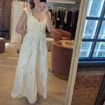 Derek Lam  Tiered Ruffle Midi Dress Size 6 Cotton Cottage Sundress Designer $420 Photo 3