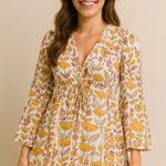 Maaji  Boho Floral Long Sleeve Mini Dress Size S Photo 0