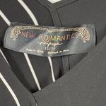 New Romantics Free People Striped Referee Colorblock Maxi Dress XS Black White Photo 3