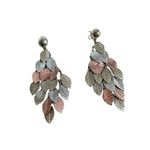 Vintage Leaf Dangle Earrings Chandelier Statement Fashion Jewelry Gold Photo 3