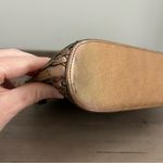 Vintage CEM Woven Leather Bronze, Metallic Gold, Silver Braided Strap Crossbody Gold Photo 4