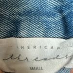 American Threads Jean Shorts Womens S Light Wash Denim Distressed High Rise Y2K Photo 2