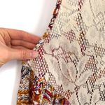 Free People INTIMATELY Count Me In Trapeze Tunic Top Pink Orange Cream M Photo 3