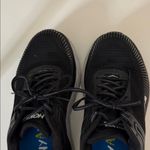 Hoka  Bondi 7 Black and White Athletic Shoes 7.5 Wide Photo 6