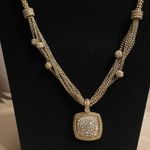 Beautiful Elegant gold plated Necklace Rope Strands gold studded cluster stones Photo 1