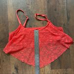 MOSSIMO orange lacey cropped tank top, size XL Photo 5