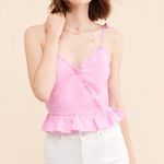 Lost + Wander Bubblegum Pink Ruffle Top Photo 0