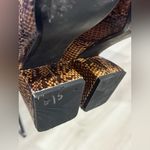Bershka  Snake Skin Chunky Heel Boots Size 37 EU 7 US Photo 12