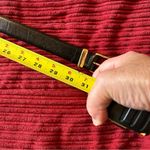 Talbots  Black Leather Belt with Gold Buckle. Size Small. Photo 4