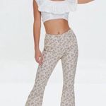 Forever 21 NWT β| Ditsy Floral Print Flare Pants High Rise Khaki Size XL Photo 6