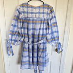 Daughters of India NEW Freya Dress in Periwinkle Blue Plaid Photo 6