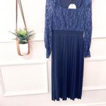 Little Mistress NWT Lace Detail Midaxi Dress in Navy Size US 6 Photo 2