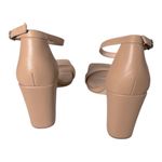 A New Day  Nude Ema Sandals Size 10 High Block Heels Square Toe neutral taupe Photo 1