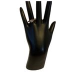 10K SOLID YELLOW GOLD PRINCESS CUT .36 CTW GENUINE DIAMOND RING (6.75) White Photo 7