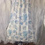 Blue Island  Sea Shell Print Swim Coverup Photo 7