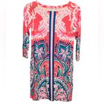 Lilly Pulitzer  Tangerine Dream Orange Sophie UPF 50+ Boat Neck Dress Size xs Photo 2