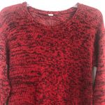 Space Dye Elevated Indie Academia School College Workwear Womens Sweater Small Red Photo 1