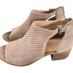 Justice  - Size 9- GUC Tan Peep-Toe Ankle Boots Photo 0