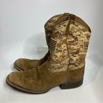 Ariat sport patriotic camouflage boots western cowboy brown tan women’s size 6 Photo 2