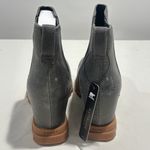 Sorel Womens JOAN OF ARCTIC III Wedge Chelsea Boots Charcoal Leather Ankle Boots Photo 5