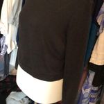 Super Cute Long Zipper Sleeve Simple Black Top Size M Photo 3