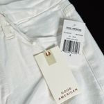 Good American  White Distressed Cuff Good Legs Jeans Photo 3