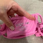 frankie's bikinis Frankie’s Bikinis X Naomi Tia Terry String Bikini Bottom Pink Photo 6