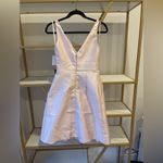 Alfred Sung New With Tags Pink V-Neck A-Line Dress size 2 with pockets Photo 5