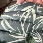 Lands' End  Down Puffer Vest 2X Green Bamboo Print | Outdoor Gorpcore Hiking Photo 3