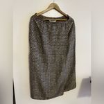 Melrose and Market Melrose Floral Collectible Maxi Skirt 100% Silk stamp Two Buttons Vintage brown Photo 13