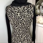 Calvin Klein  Cowl Neck Sweater Dress Animal Print Sheath Career Office Small Photo 5