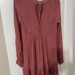 Free People  Pink Long Sleeve Dress Photo 0