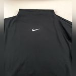 Nike  NWT Dri Fit One Luxe Long Sleeves Crop Top Black Size XL Mock Neck Photo 3