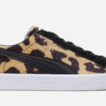 Puma Animal Print Leopard Fur Sneakers Runners Trainers Clyde Suits Casual Shoes Photo 0
