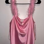 Le lis  Pink Feather Trim Top Photo 0