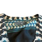 Cotelac Fun Print Fit N Flare Dress Sleeveless Shift Satin Bohemian Size 6 Women Gray Photo 2