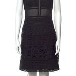 CHELSEA AND WALKER BLACK GOTH SLEEVELESS SHEER MESH LBD DRESS 2 Photo 0
