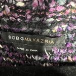 BCBGMAXAZRIA  Purple Speckled Longline Cardigan Size L Two Button Y2K Photo 1