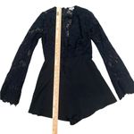 Tobi Black lace long sleeve romper Photo 3